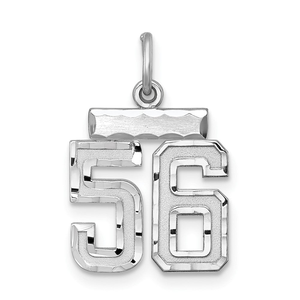 Sterlingsilber Rhodiniert Diamantiert #56 Charm