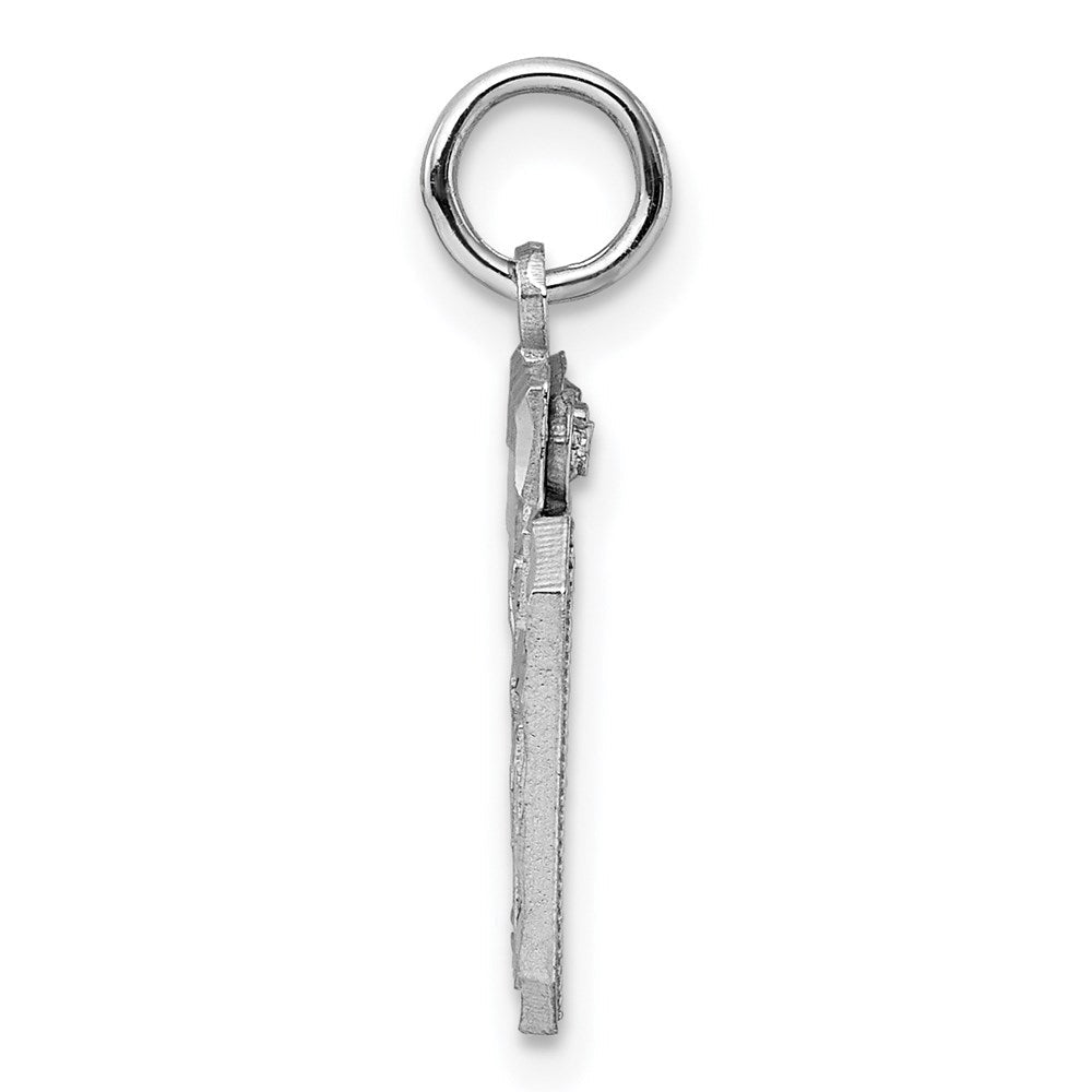 Sterlingsilber Rhodiniert Diamantiert #60 Charm