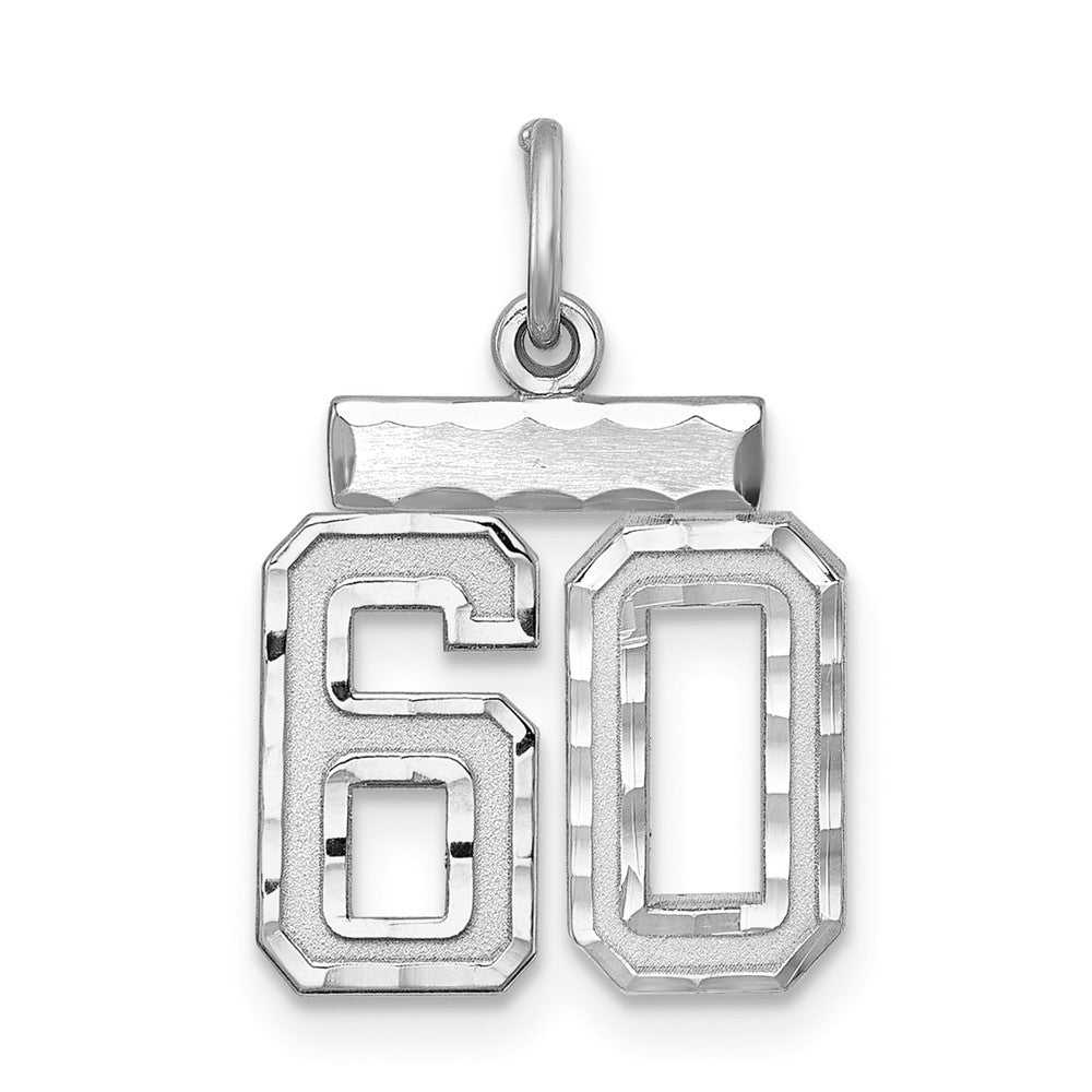 Sterlingsilber Rhodiniert Diamantiert #60 Charm