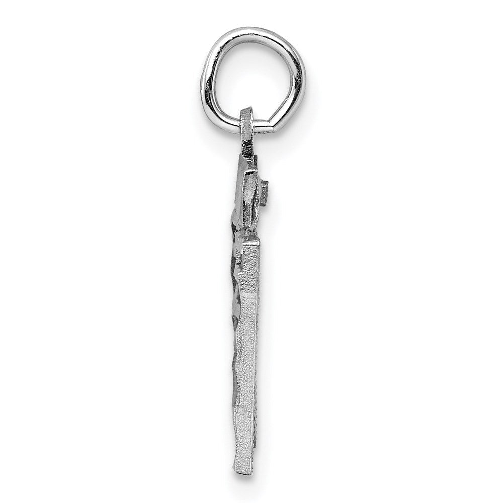 Sterlingsilber Rhodiniert Diamantiert #67 Charm