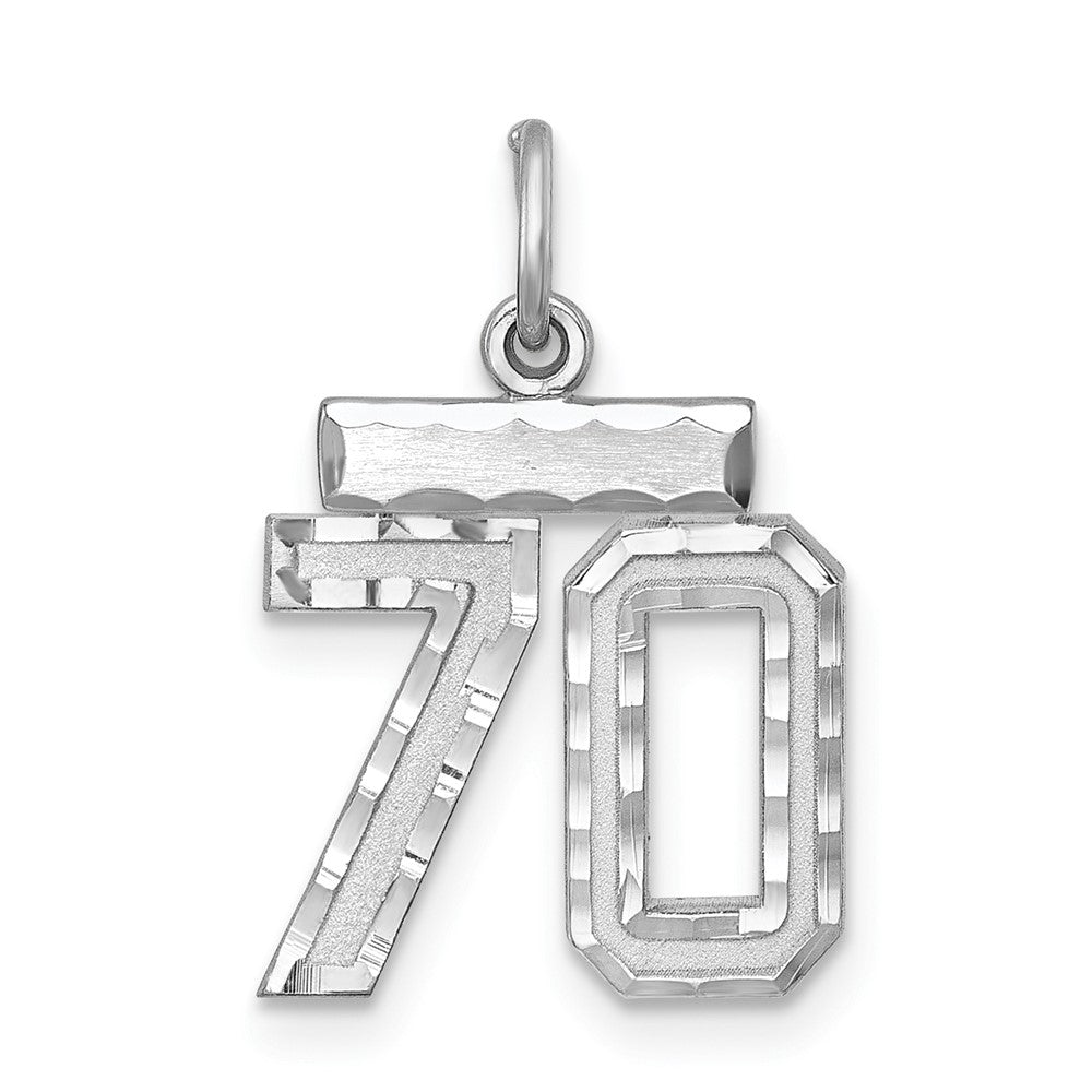 Sterlingsilber Rhodiniert Diamantiert #70 Charm