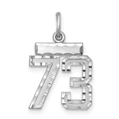 Sterlingsilber Rhodiniert Diamantiert #73 Charm