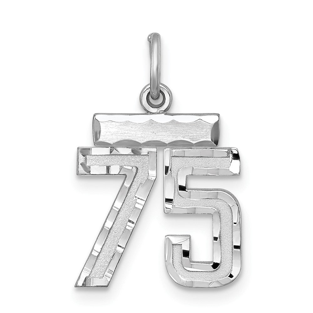 Sterlingsilber Rhodiniert Diamantiert #75 Charm