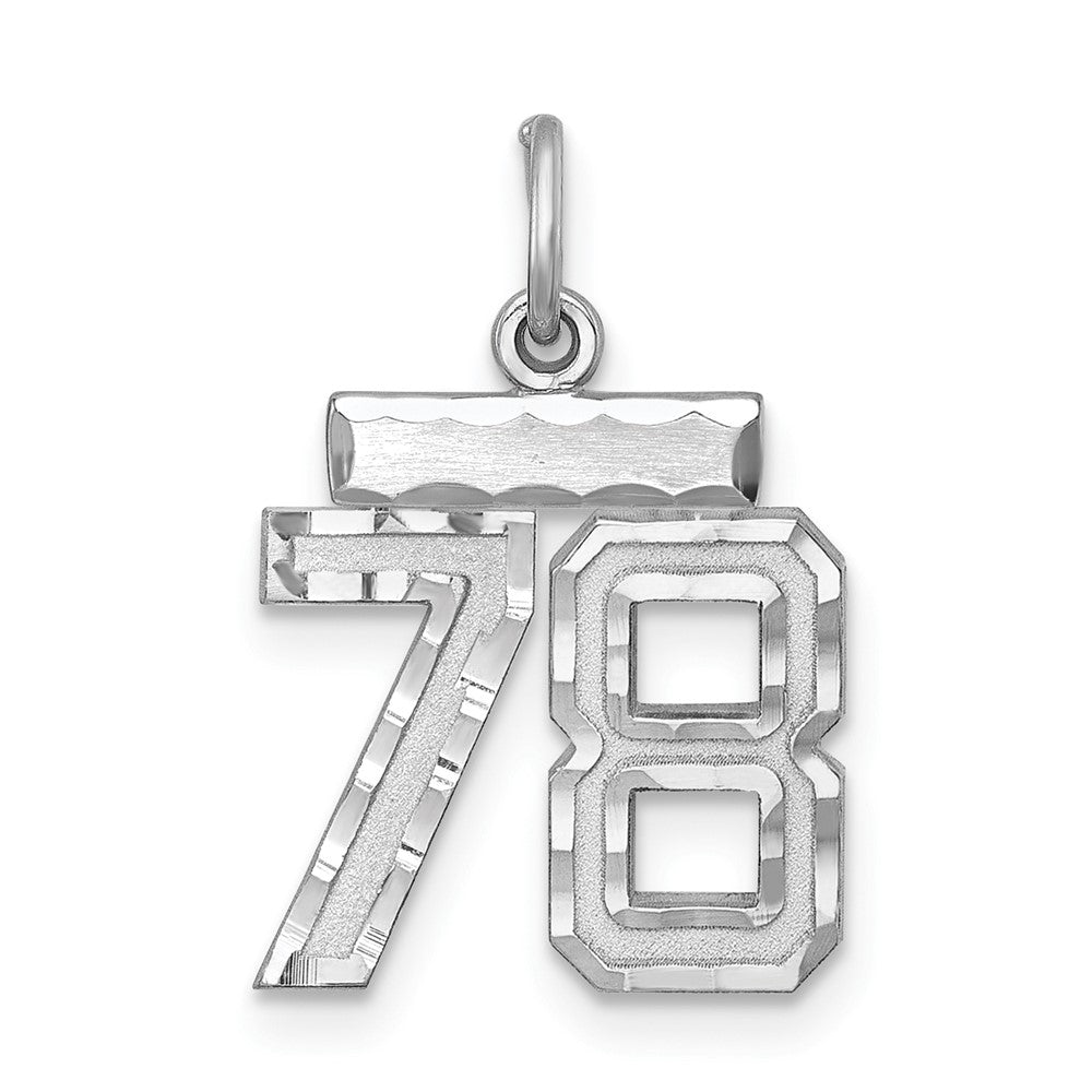 Sterlingsilber Rhodiniert Diamantiert #78 Charm