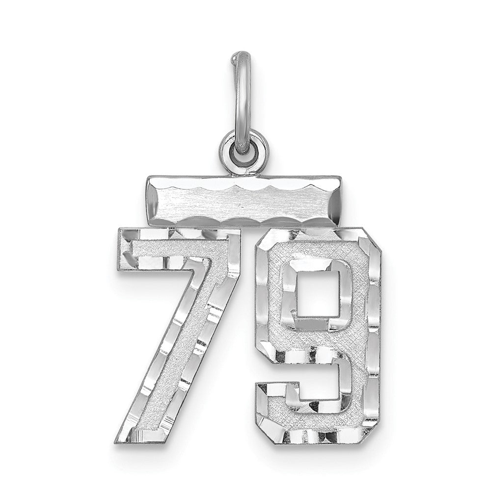 Sterlingsilber Rhodiniert Diamantiert #79 Charm