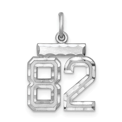 Sterlingsilber Rhodiniert Diamantiert #82 Charm