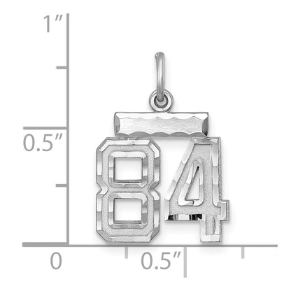 Sterlingsilber Rhodiniert Diamantiert #84 Charm