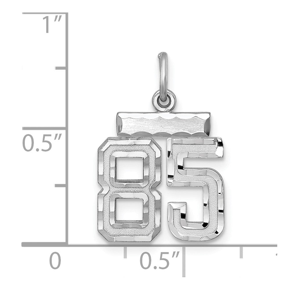 Sterlingsilber Rhodiniert Diamantiert #85 Charm