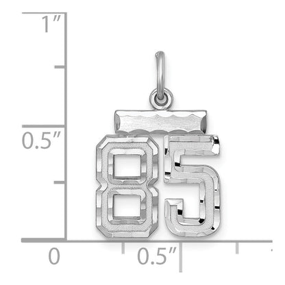 Sterlingsilber Rhodiniert Diamantiert #85 Charm