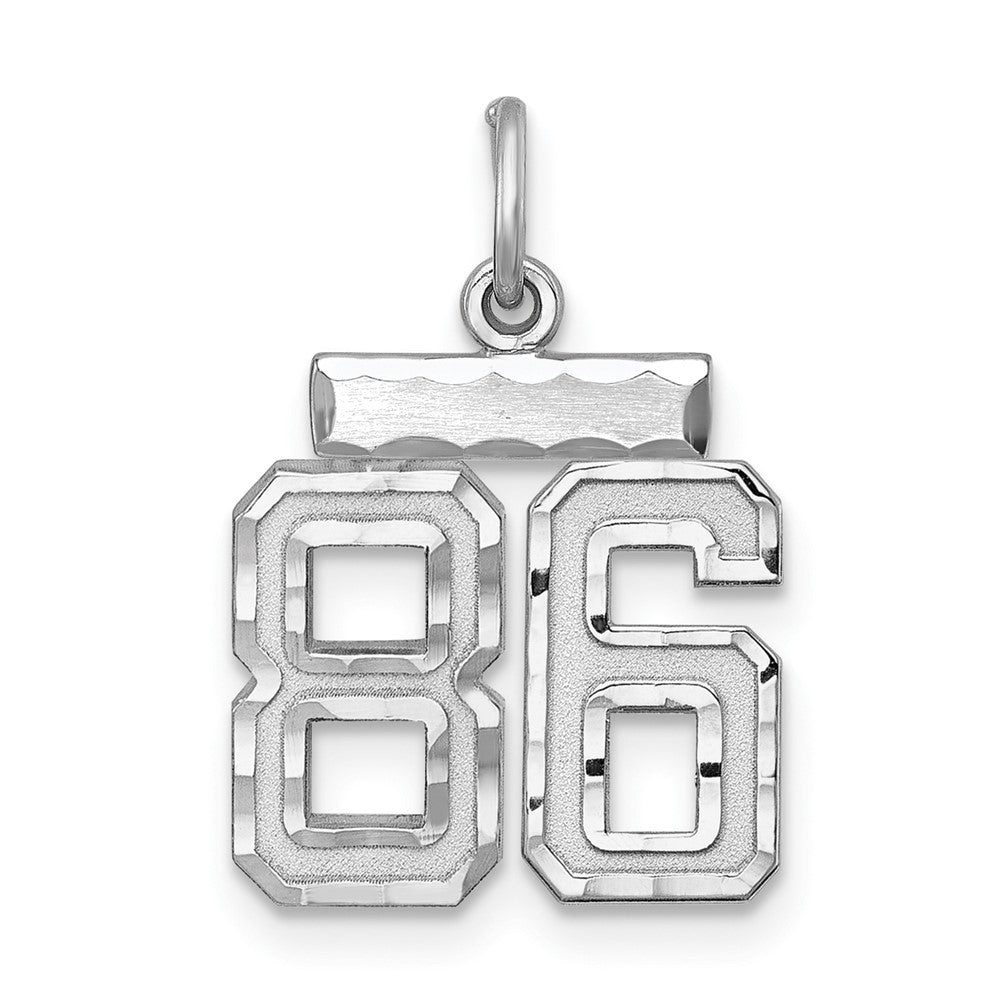 Sterlingsilber Rhodiniert Diamantiert #86 Charm