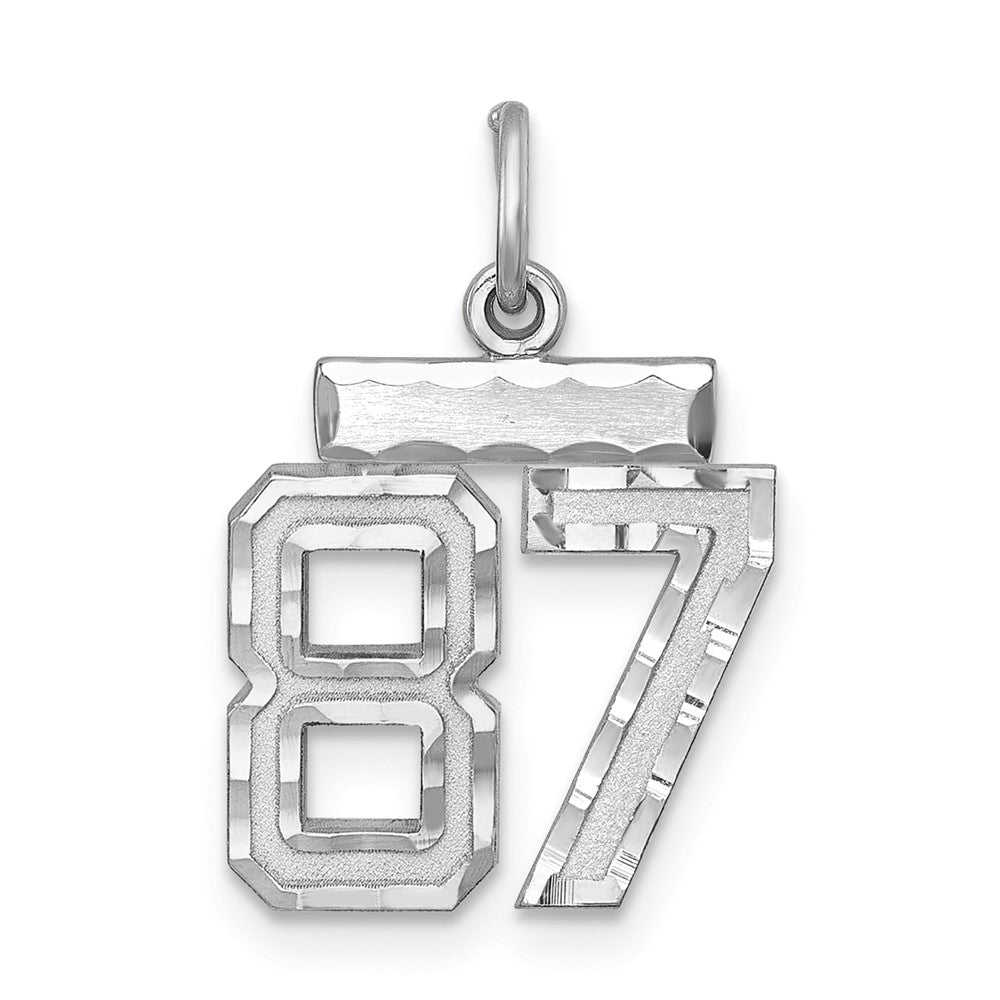 Sterlingsilber Rhodiniert Diamantiert #87 Charm