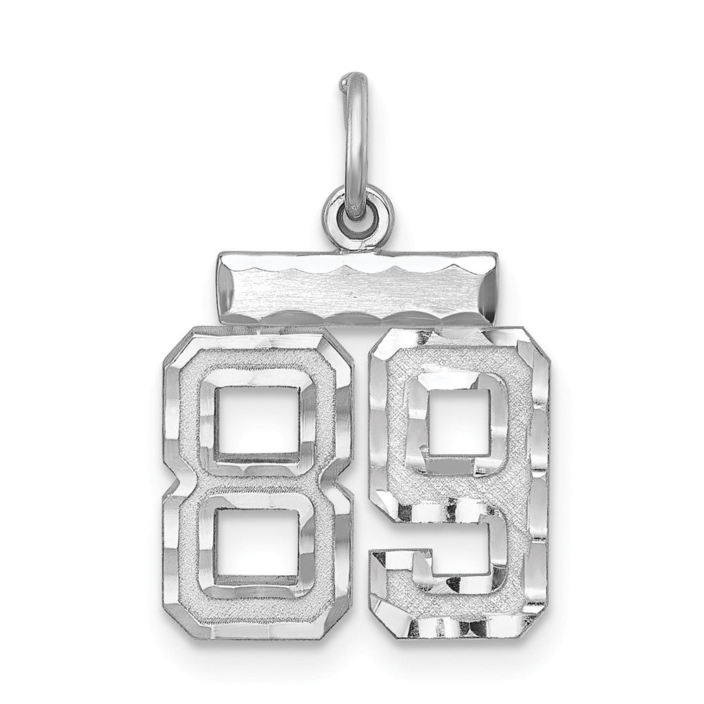 Sterlingsilber Rhodiniert Diamantiert #89 Charm