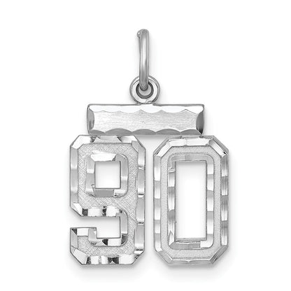 Sterlingsilber Rhodiniert Diamantiert #90 Charm