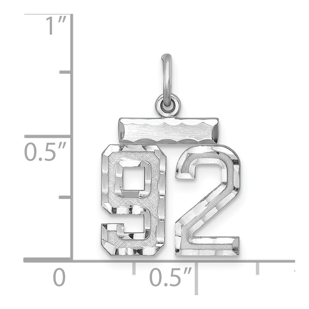 Sterlingsilber Rhodiniert Diamantiert #92 Charm