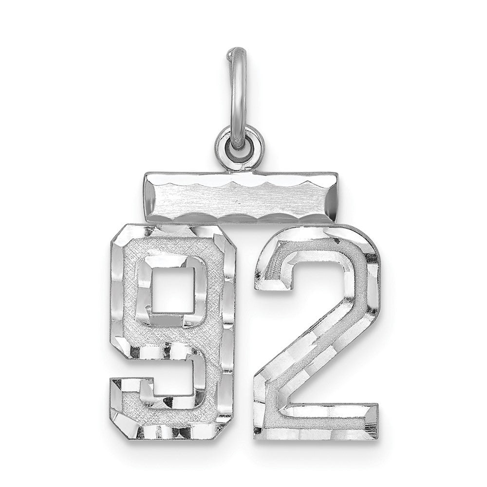 Sterlingsilber Rhodiniert Diamantiert #92 Charm