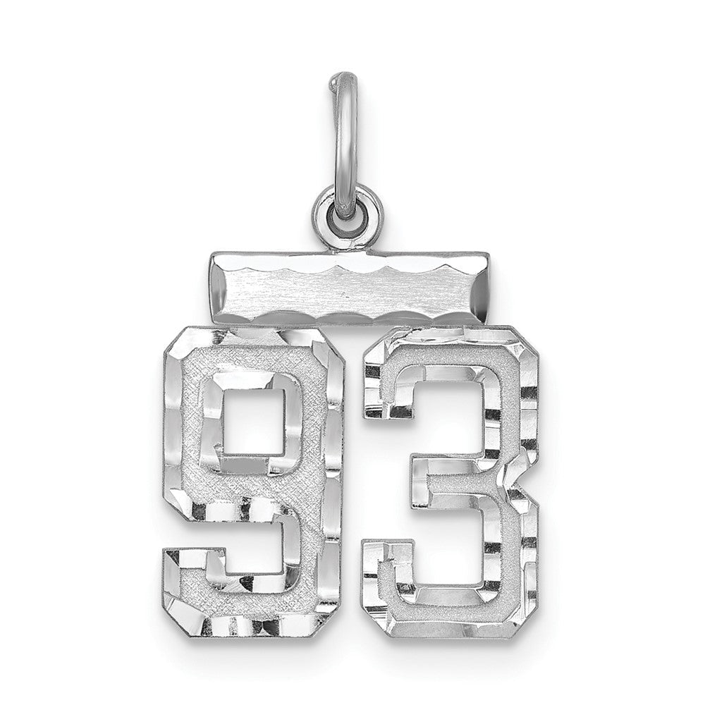 Sterlingsilber Rhodiniert Diamantiert #93 Charm