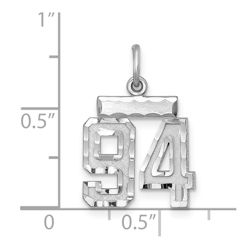 Sterlingsilber Rhodiniert Diamantiert #94 Charm