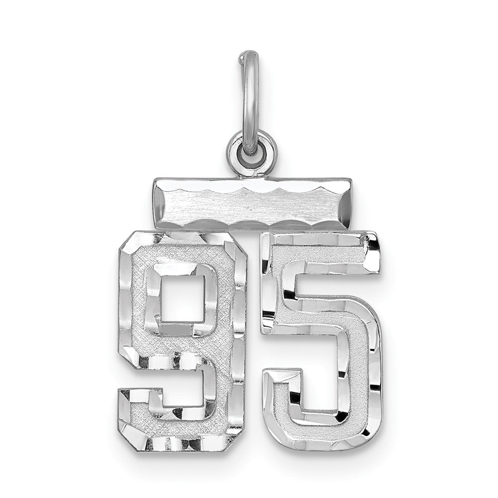 Sterlingsilber Rhodiniert Diamantiert #95 Charm