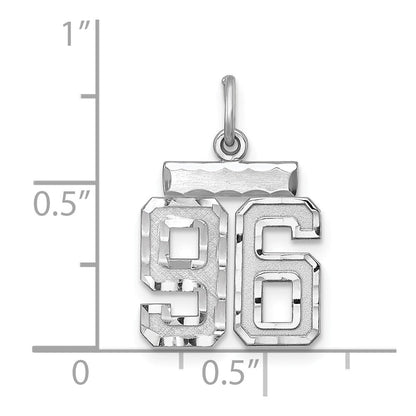 Sterlingsilber Rhodiniert Diamantiert #96 Charm