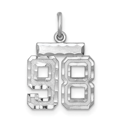 Sterlingsilber Rhodiniert Diamantiert #98 Charm