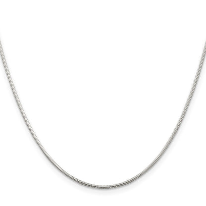 Sterlingsilber 1.2mm Rund Schlange Halskette