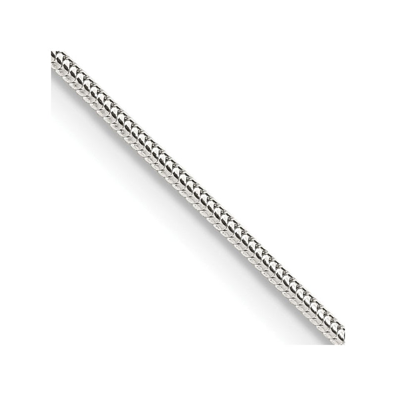 Sterlingsilber 1.2mm Rund Schlange Halskette