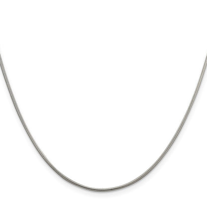 Sterlingsilber 1.5mm Rund Schlange Halskette