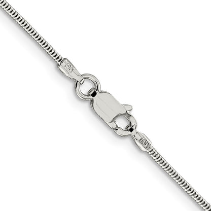 Sterlingsilber 1.5mm Rund Schlange Halskette