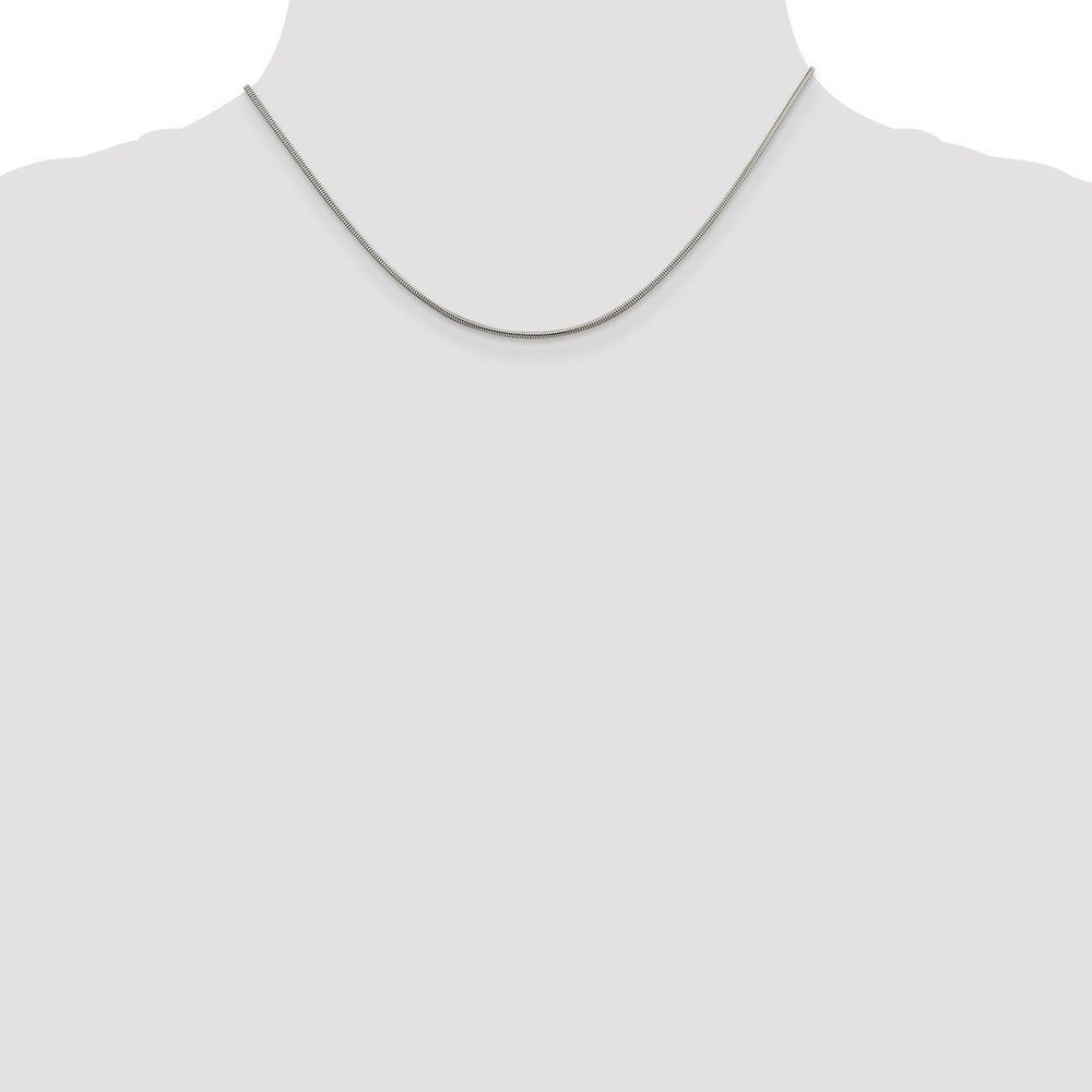Sterlingsilber 1.5mm Rund Schlange Halskette