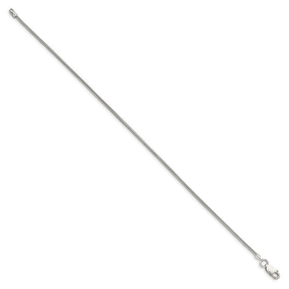 7 Zoll Sterlingsilber 1.5mm Rund Schlange Gliederarmband