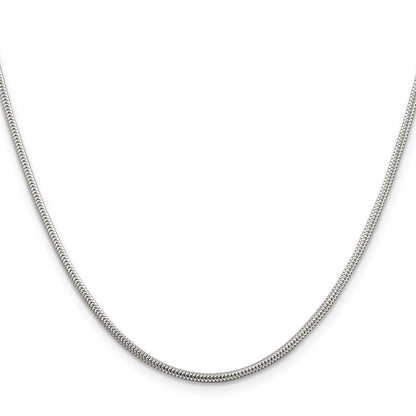 Sterlingsilber 1.6mm Rund Schlange Halskette