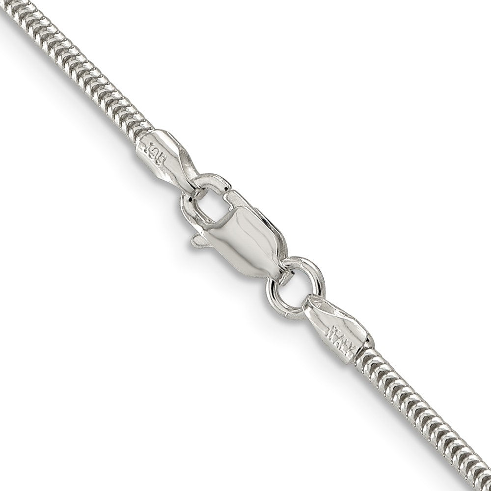 Sterlingsilber 1.6mm Rund Schlange Halskette