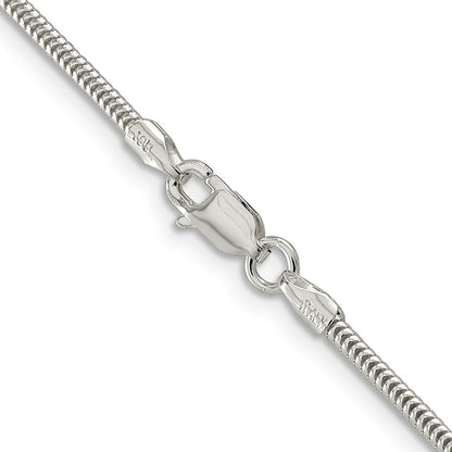 Sterlingsilber 1.6mm Rund Schlange Halskette