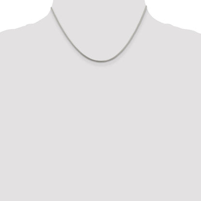 Sterlingsilber 1.6mm Rund Schlange Halskette