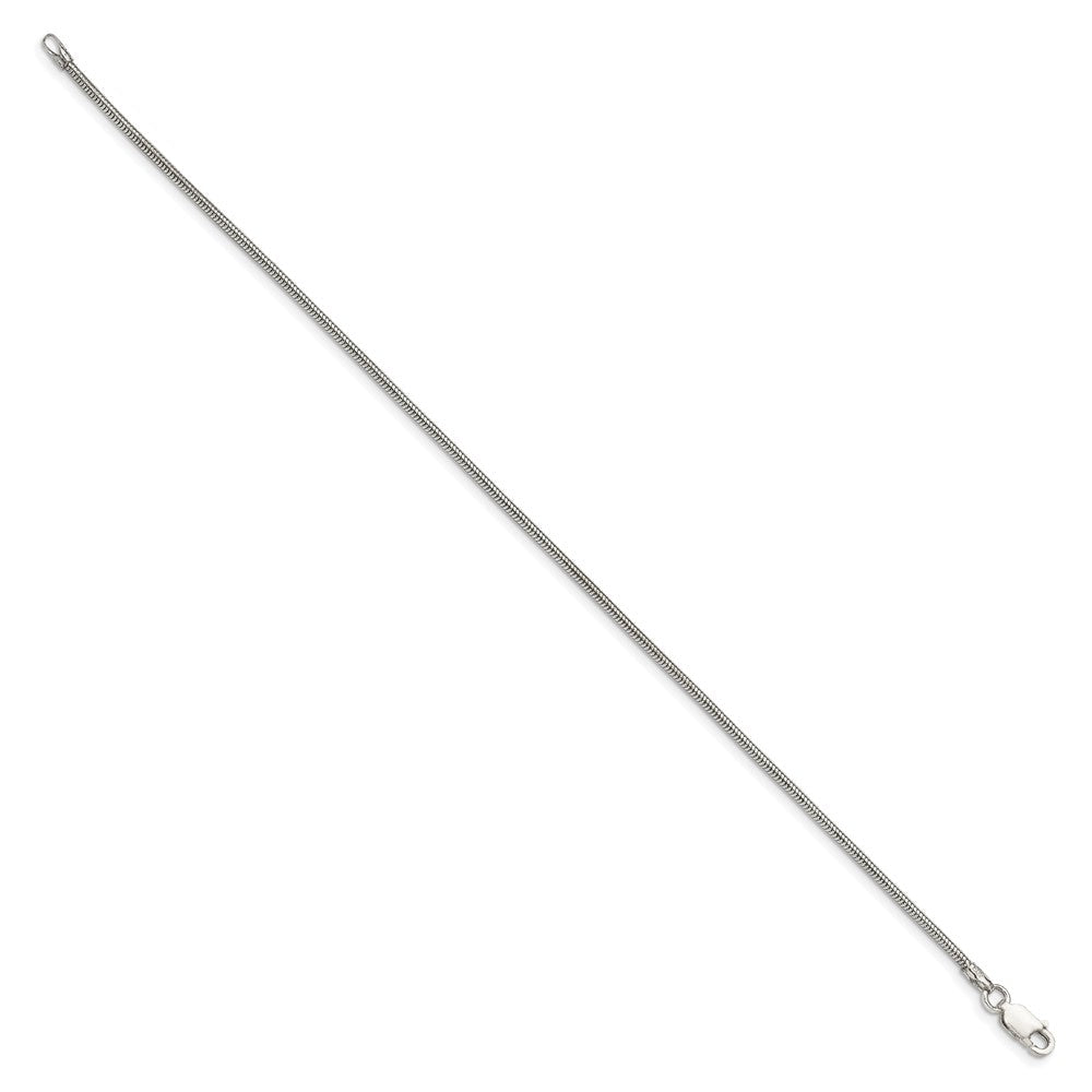Sterlingsilber 1.6mm Rund Schlange Gliederarmband