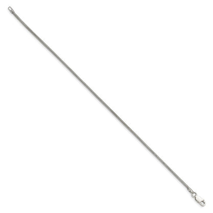 Sterlingsilber 1.6mm Rund Schlange Gliederarmband