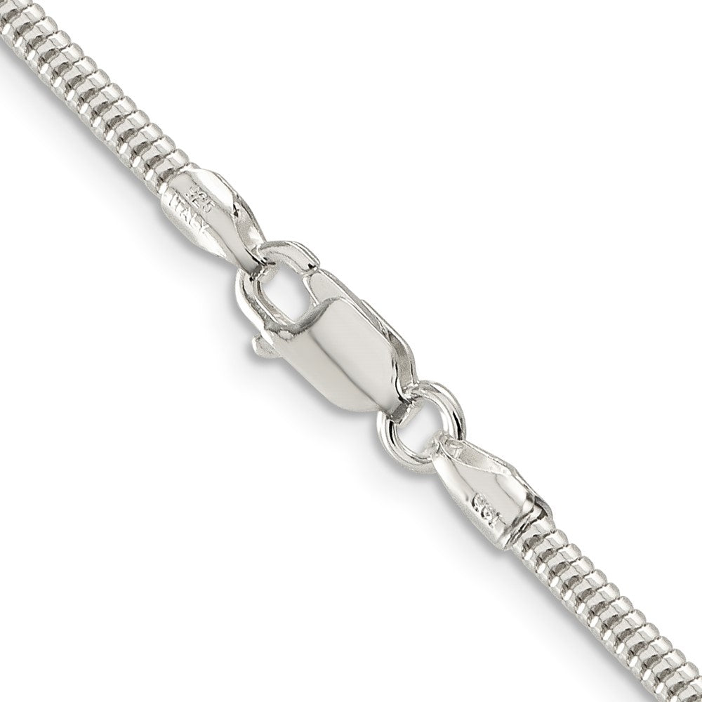 Sterlingsilber 2.5mm Rund Schlange Halskette