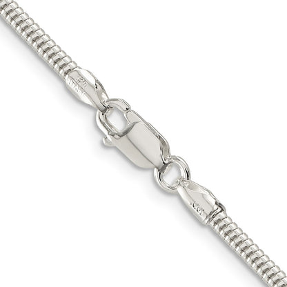 Sterlingsilber 2.5mm Rund Schlange Halskette