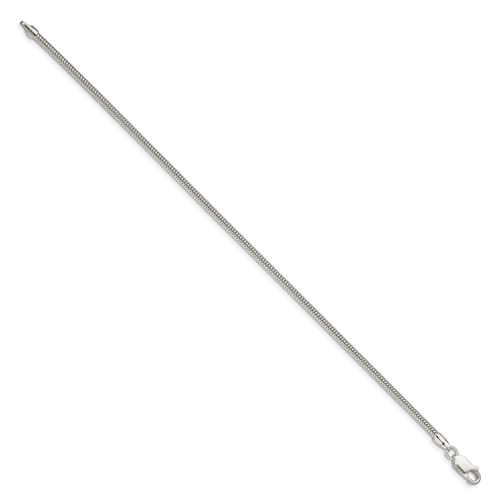 Sterlingsilber 2.5mm Rund Schlange Gliederarmband