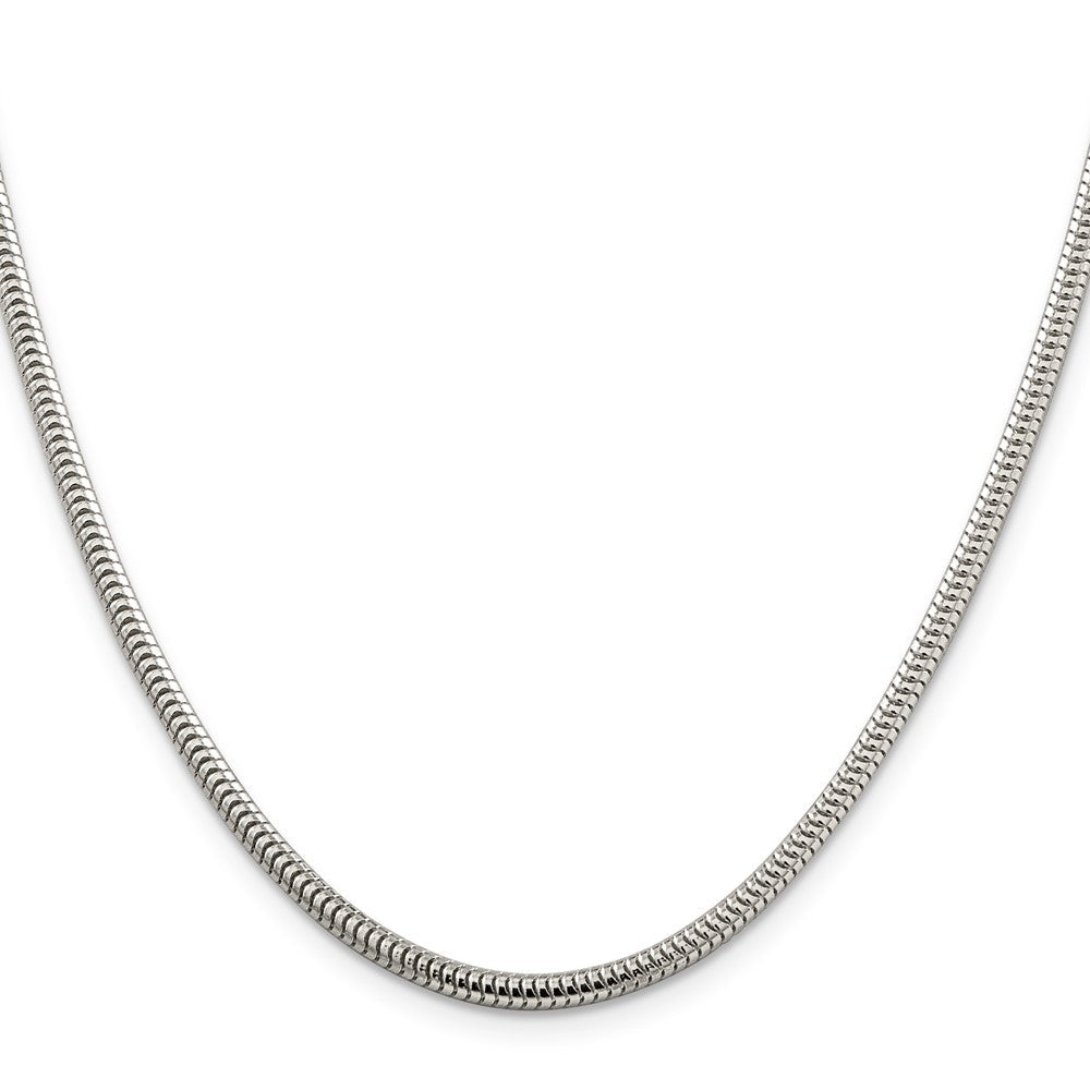 Sterlingsilber 3mm Rund Schlange Halskette