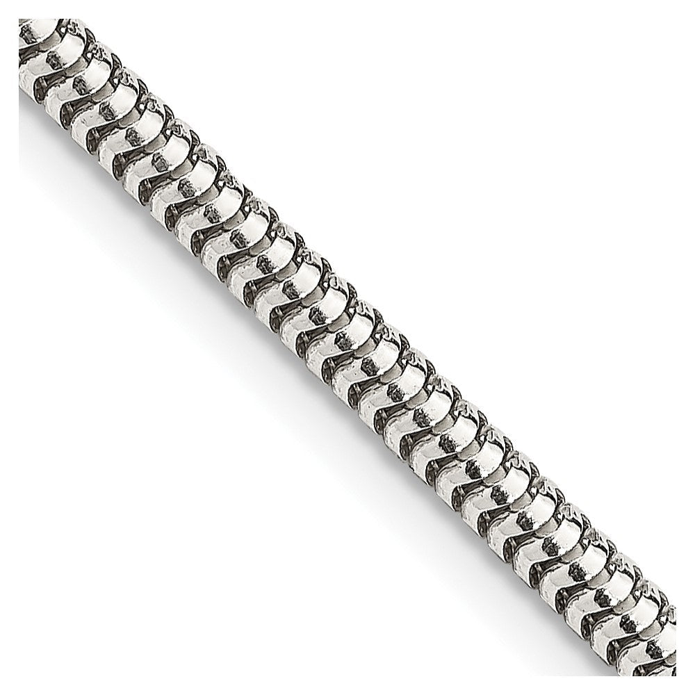 Sterlingsilber 3mm Rund Schlange Halskette