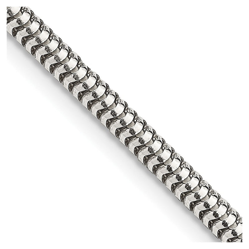 Sterlingsilber 3mm Rund Schlange Halskette