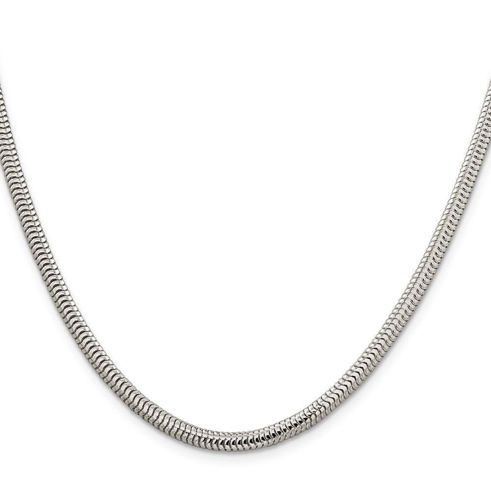 Sterlingsilber 4mm Rund Schlange Halskette