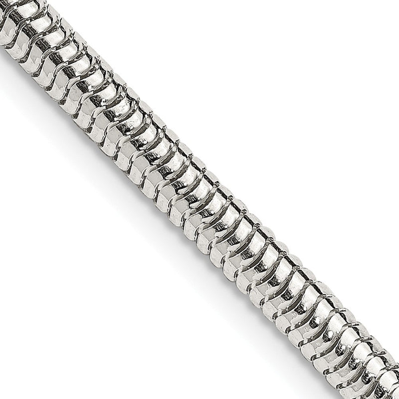 Sterlingsilber 4mm Rund Schlange Halskette