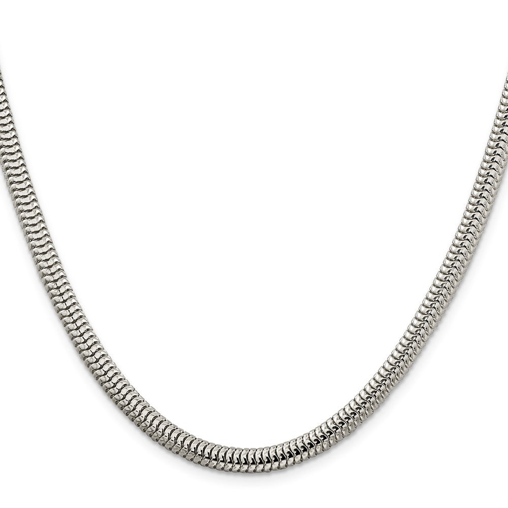 Sterlingsilber 5mm Rund Schlange Halskette