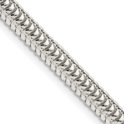 Sterlingsilber 5mm Rund Schlange Halskette