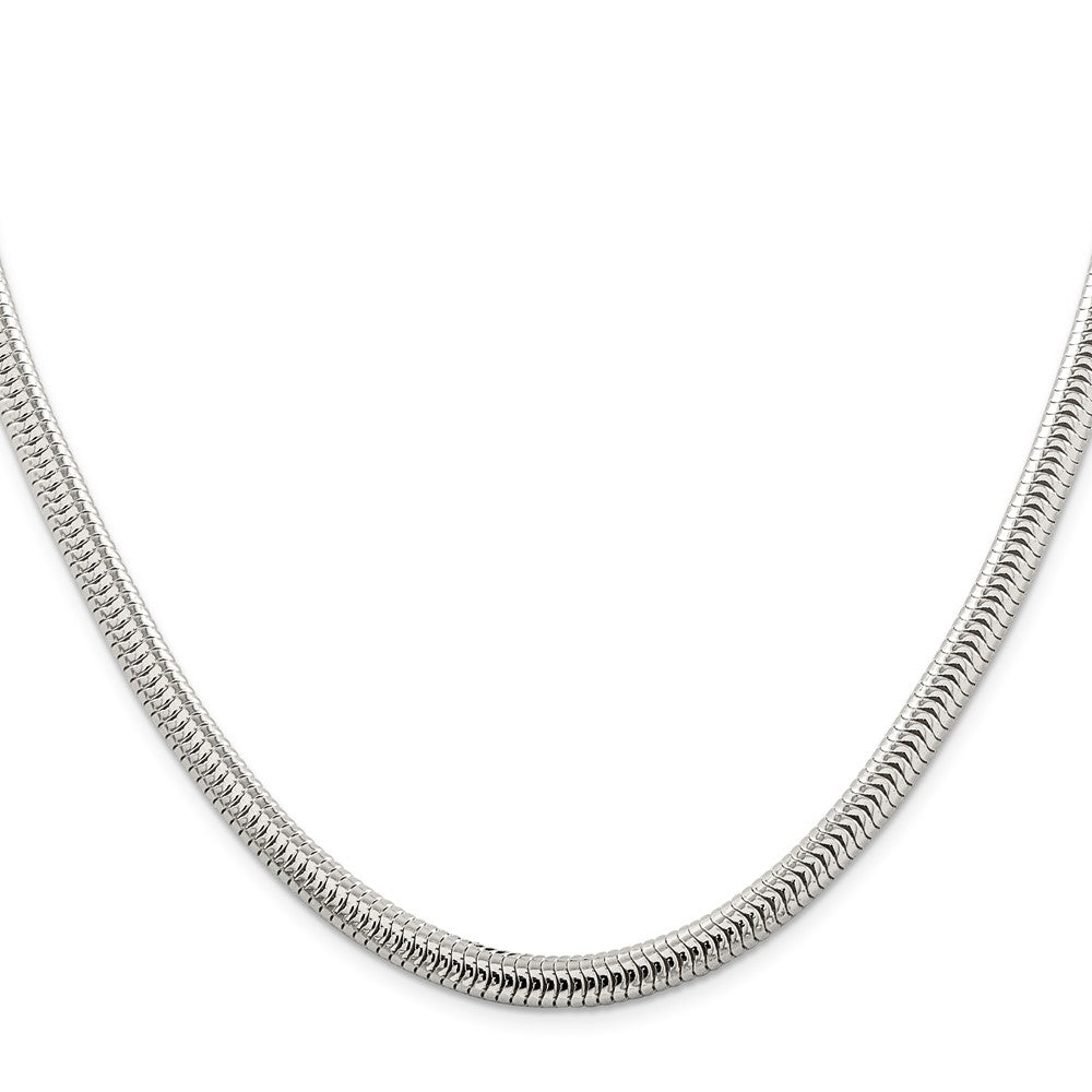 Sterlingsilber 6mm Rund Schlange Halskette