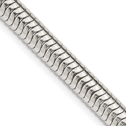 Sterlingsilber 6mm Rund Schlange Halskette