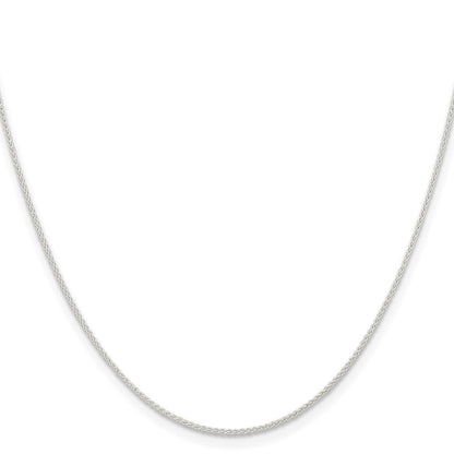 Sterlingsilber 1mm Rund Ährenkette Halskette