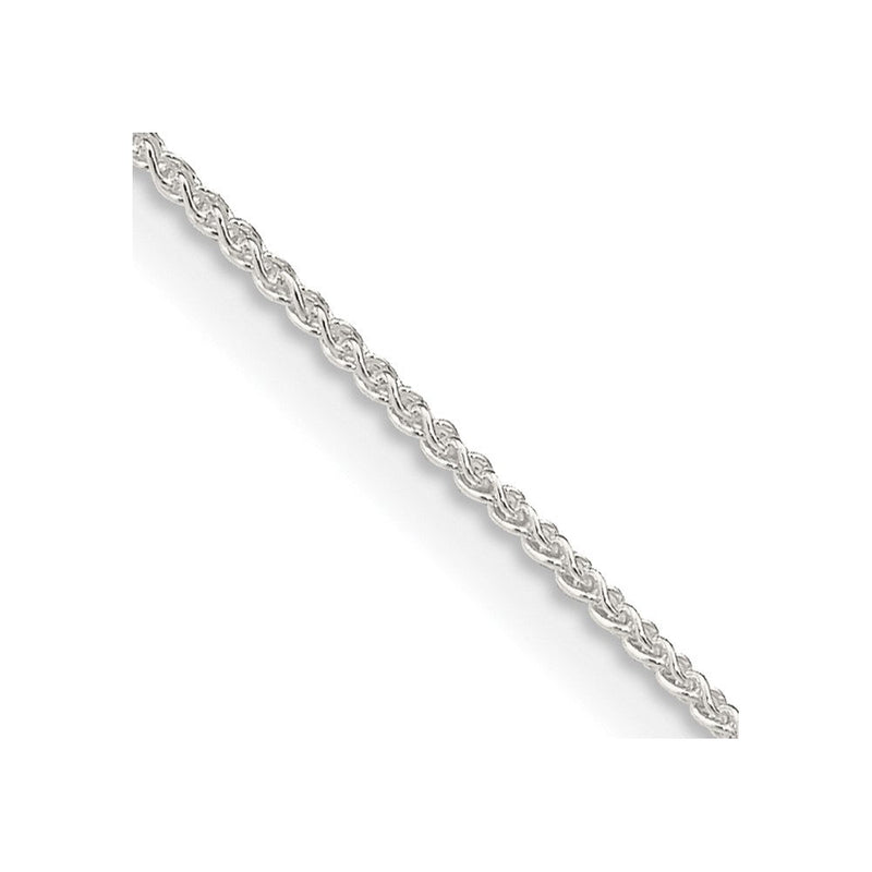 Sterlingsilber 1mm Rund Ährenkette Halskette